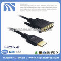 Gold 24 + 1 DVI Male to HDMI Câble mâle pour HDTV HD